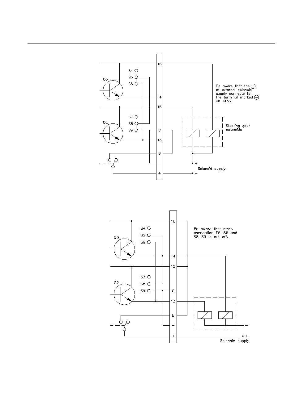 Olenoids with positive common, Olenoids with negative common | Simrad ROBERTSON AP45 User Manual | Page 37 / 124