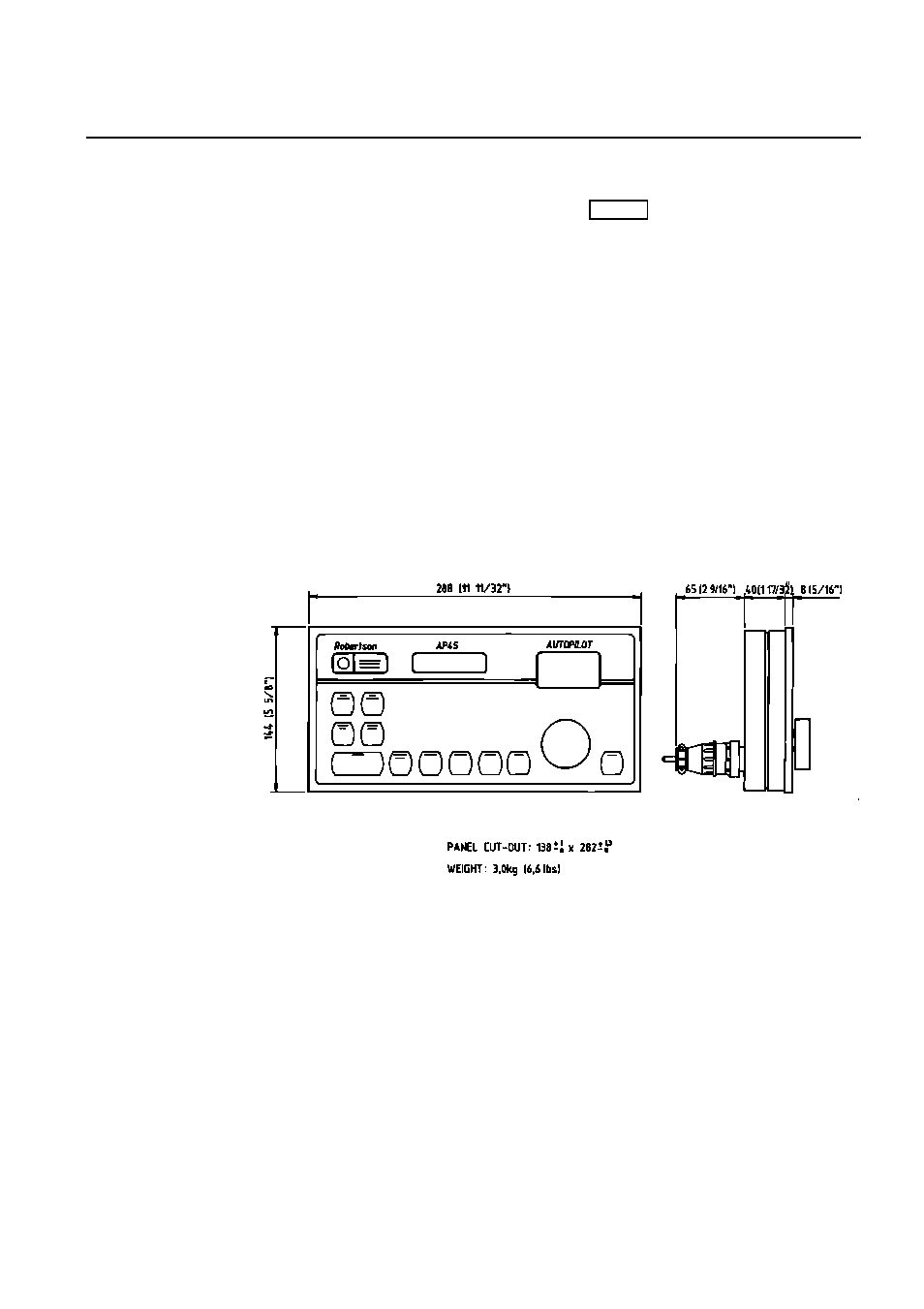 Technical specifications, Ap45 control unit, Technical specifications -1 | Ap45 control unit -1, 1 ap45 c, Ontrol, Dimensions | Simrad ROBERTSON AP45 User Manual | Page 39 / 124