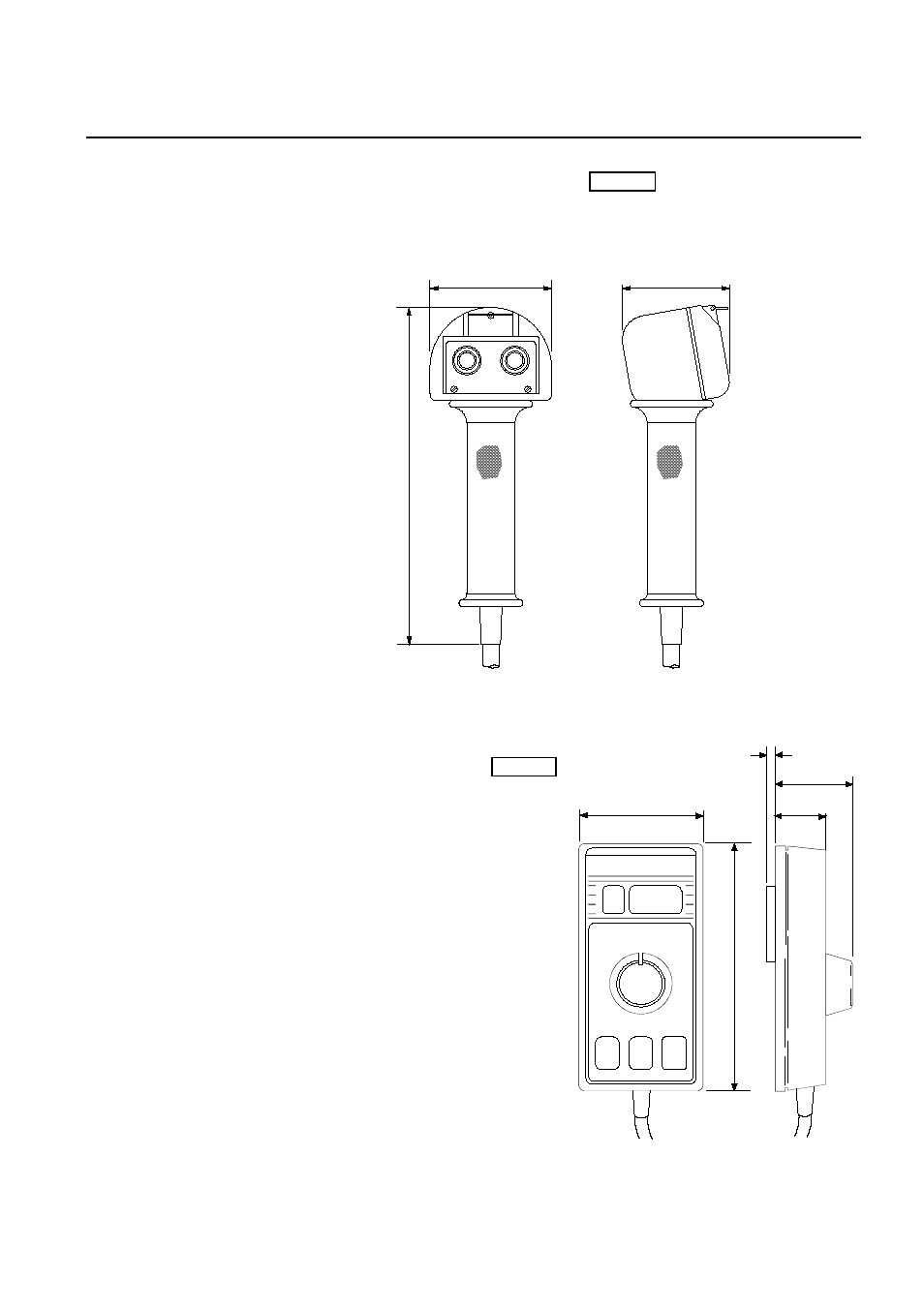 F1/2 remote control, F200-40 remote control, F1/2 remote control -10 f200-40 remote control -10 | 12 f1/2 r, Emote, Ontrol, Imensions, 13 f200-40 r | Simrad ROBERTSON AP45 User Manual | Page 48 / 124