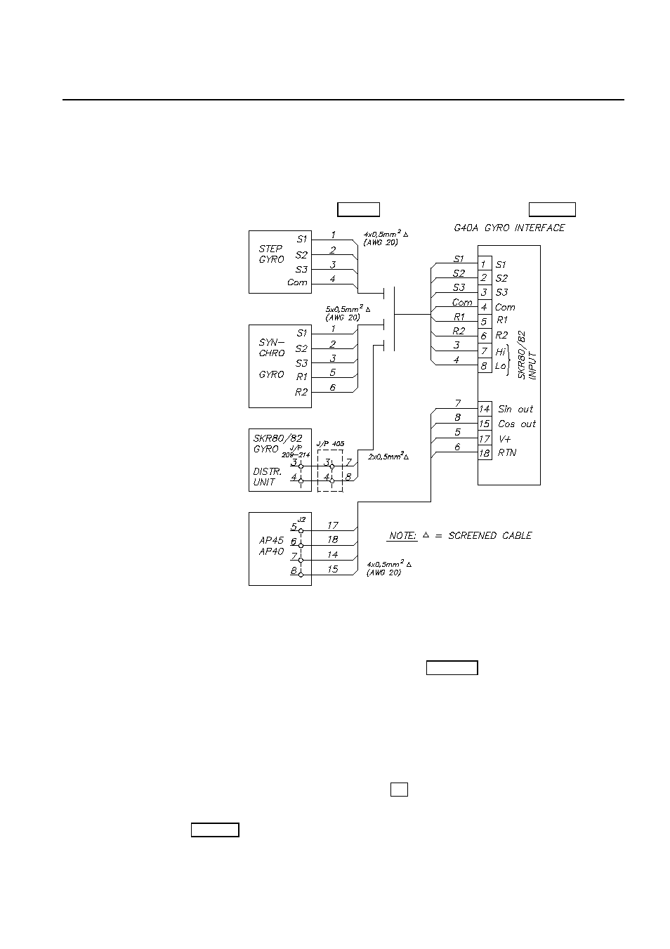 G40a gyro interface unit, G40a gyro interface unit -9, 9 g40a g | Nterface, Onnections | Simrad ROBERTSON AP45 User Manual | Page 59 / 124
