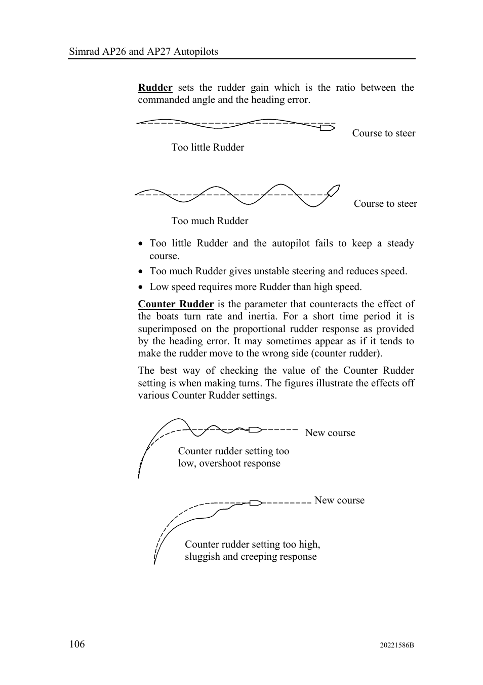 Simrad Autopilot AP26 User Manual | Page 108 / 152
