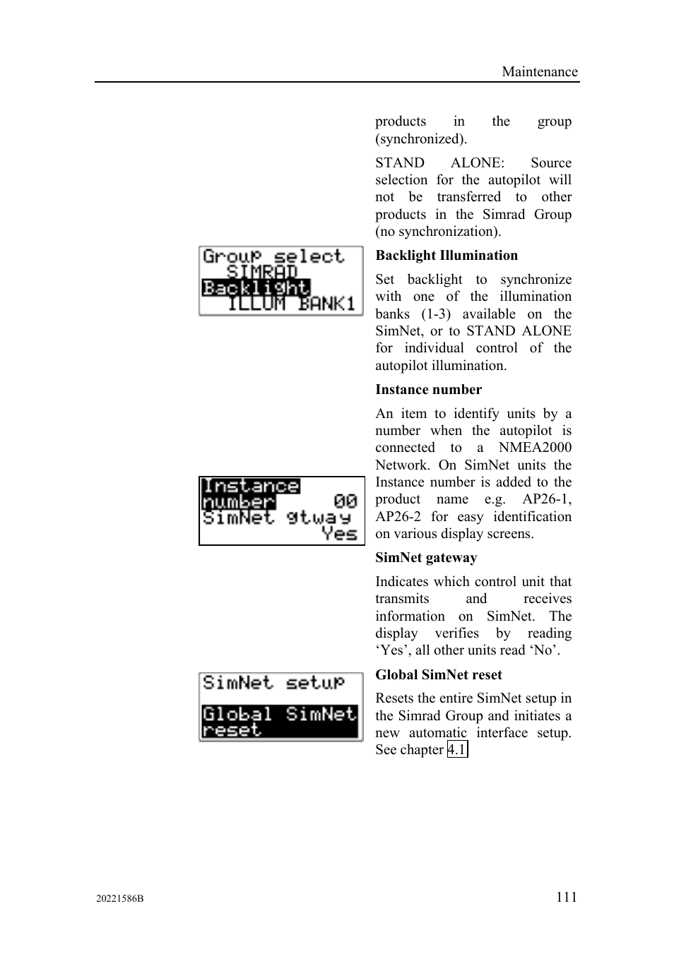 Simrad Autopilot AP26 User Manual | Page 113 / 152