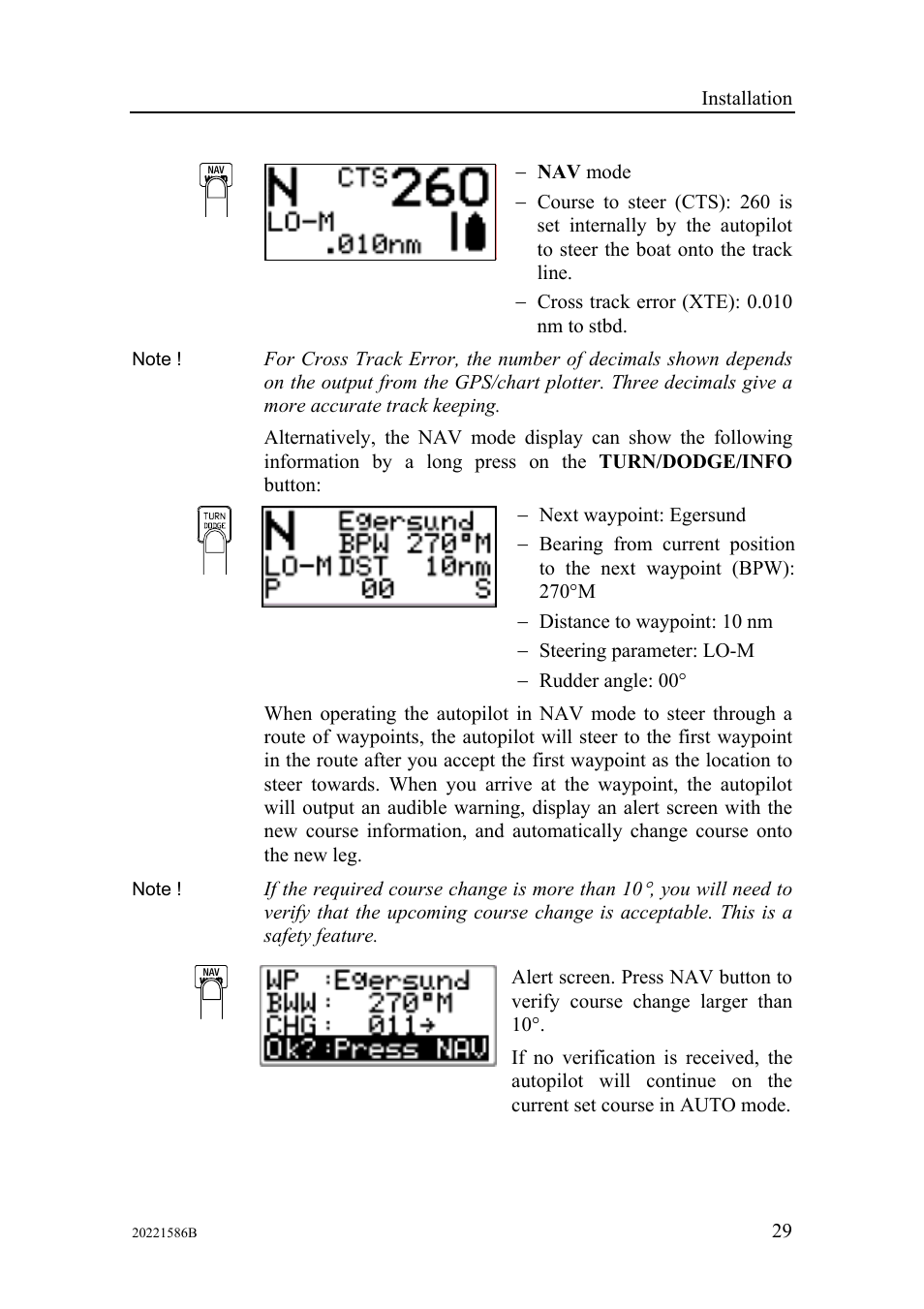 Simrad Autopilot AP26 User Manual | Page 31 / 152