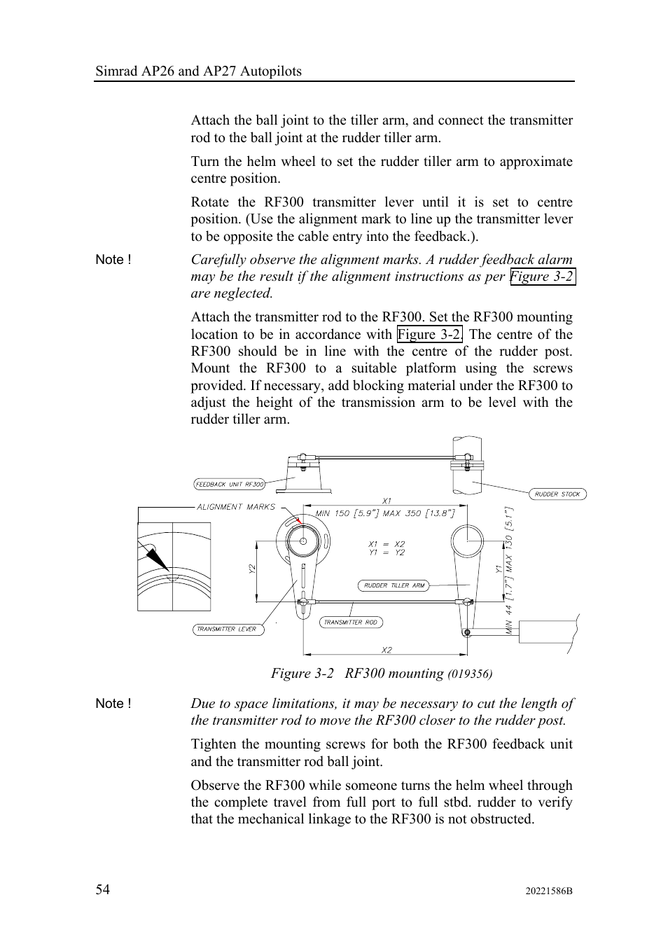 Simrad Autopilot AP26 User Manual | Page 56 / 152