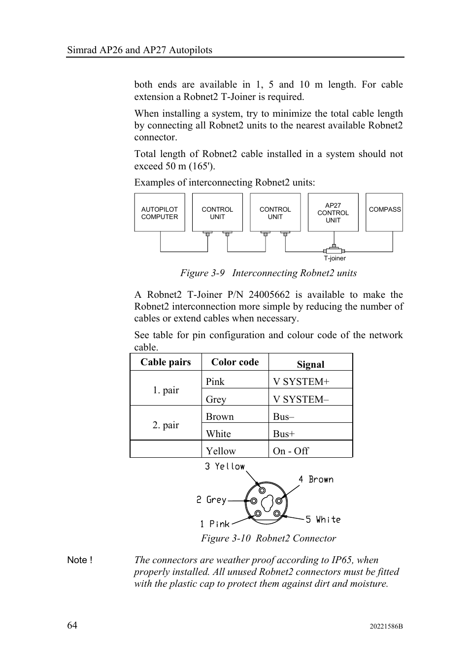 Simrad Autopilot AP26 User Manual | Page 66 / 152