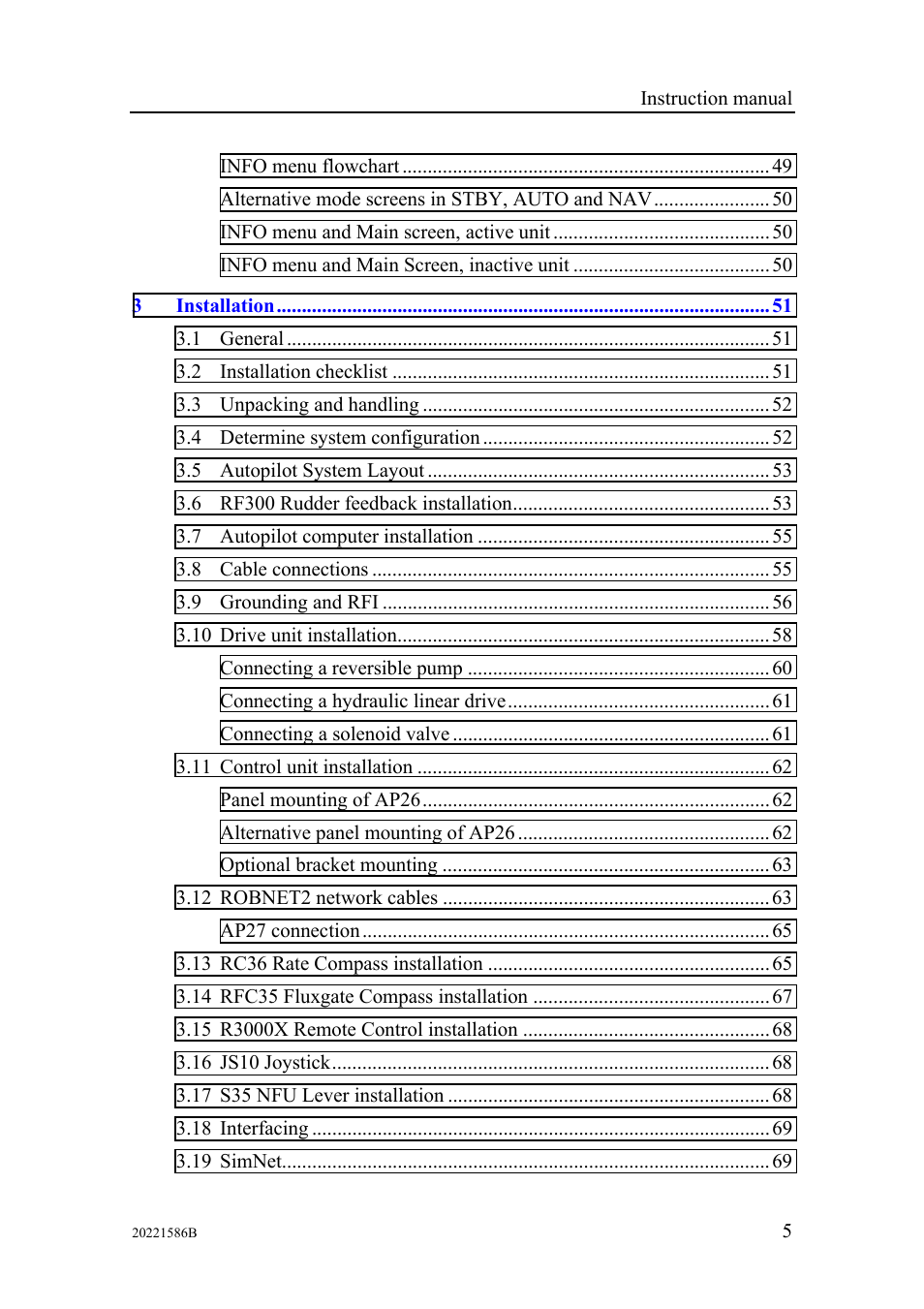 Simrad Autopilot AP26 User Manual | Page 7 / 152