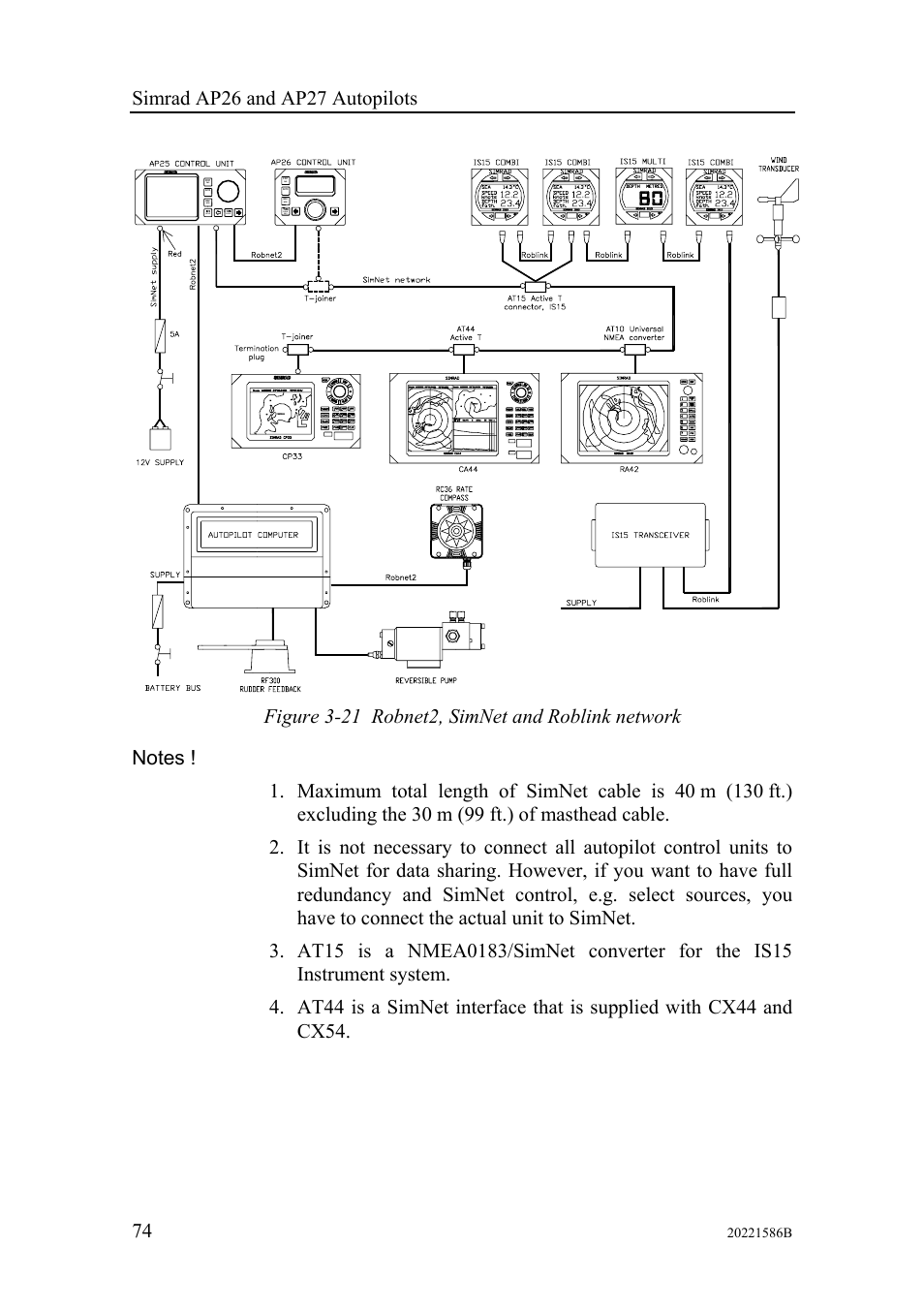 Simrad Autopilot AP26 User Manual | Page 76 / 152