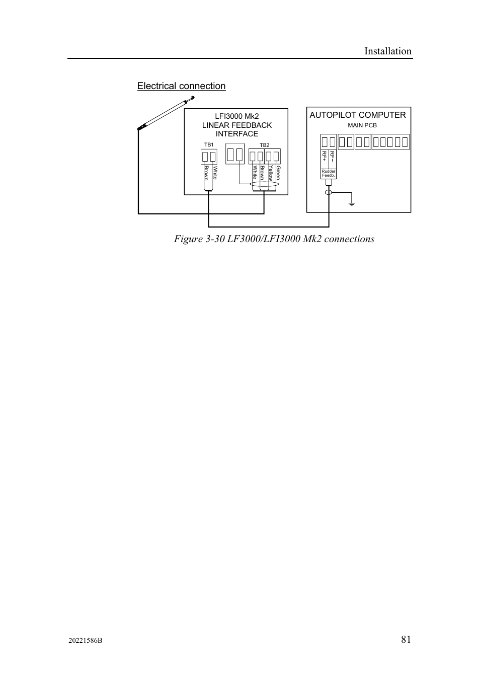 Installation, Electrical connection | Simrad Autopilot AP26 User Manual | Page 83 / 152