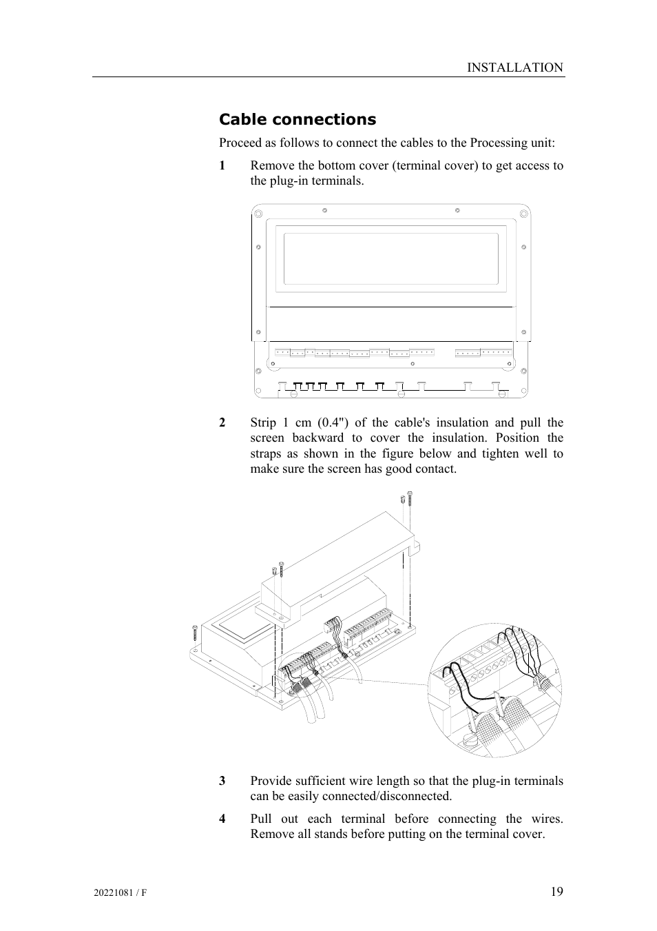 Cable connections | Simrad HS50 User Manual | Page 27 / 63