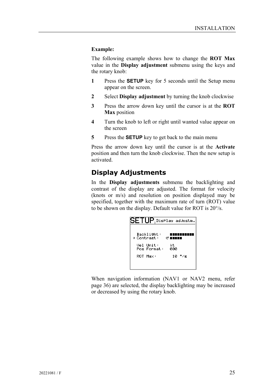 Display adjustments | Simrad HS50 User Manual | Page 33 / 63