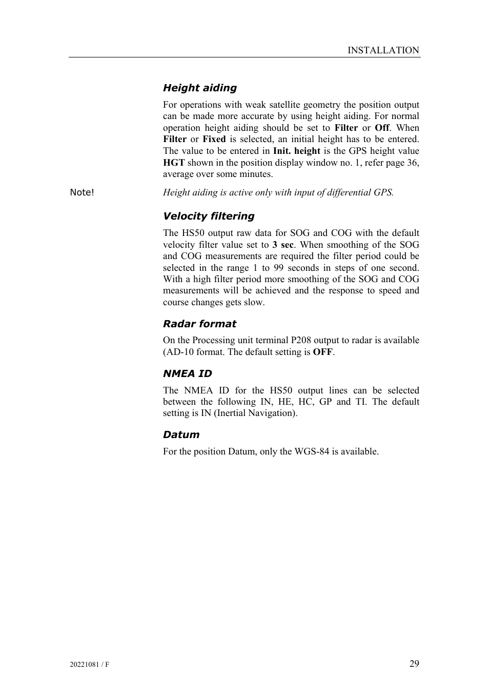 Simrad HS50 User Manual | Page 37 / 63