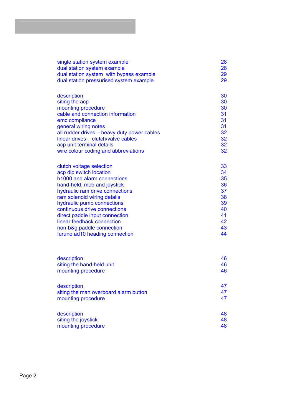 B&G H1000 Autopilot User Manual | Page 3 / 68