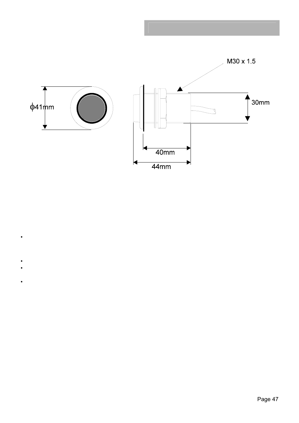 H1000 pilot, Optional devices, Man overboard button (mob) description | Siting the man overboard alarm button, Mounting procedure | B&G H1000 Autopilot User Manual | Page 48 / 68