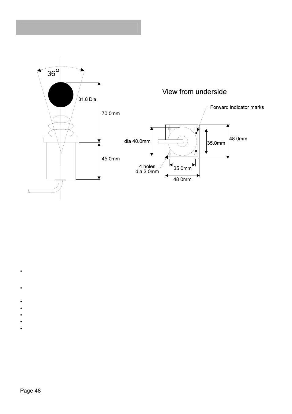 H1000 pilot, Optional devices, Acp joystick description | Siting the joystick unit, Mounting procedure | B&G H1000 Autopilot User Manual | Page 49 / 68