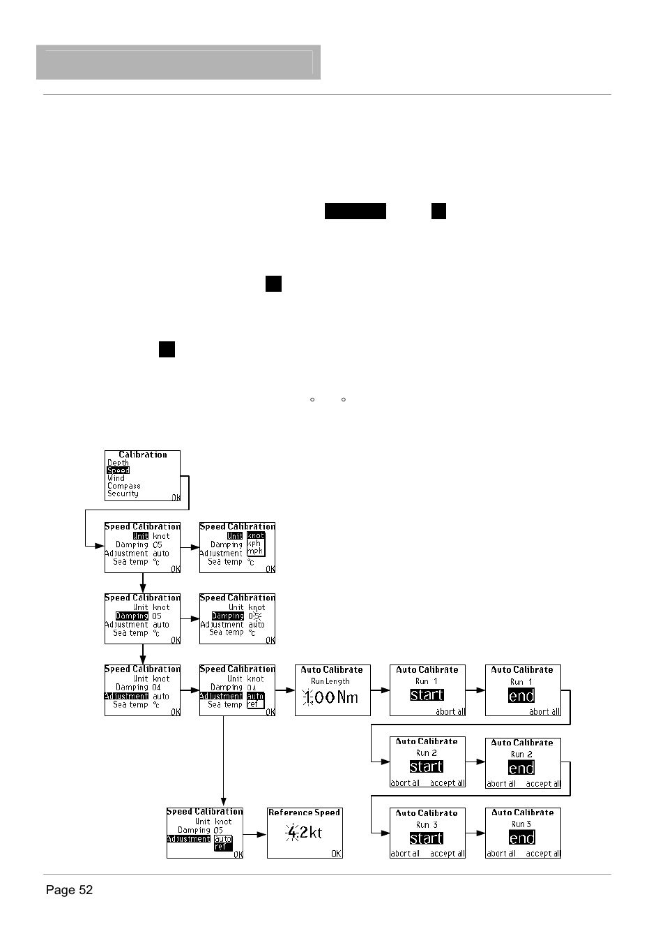 H1000 pilot, Calibration, Speed calibration | B&G H1000 Autopilot User Manual | Page 53 / 68