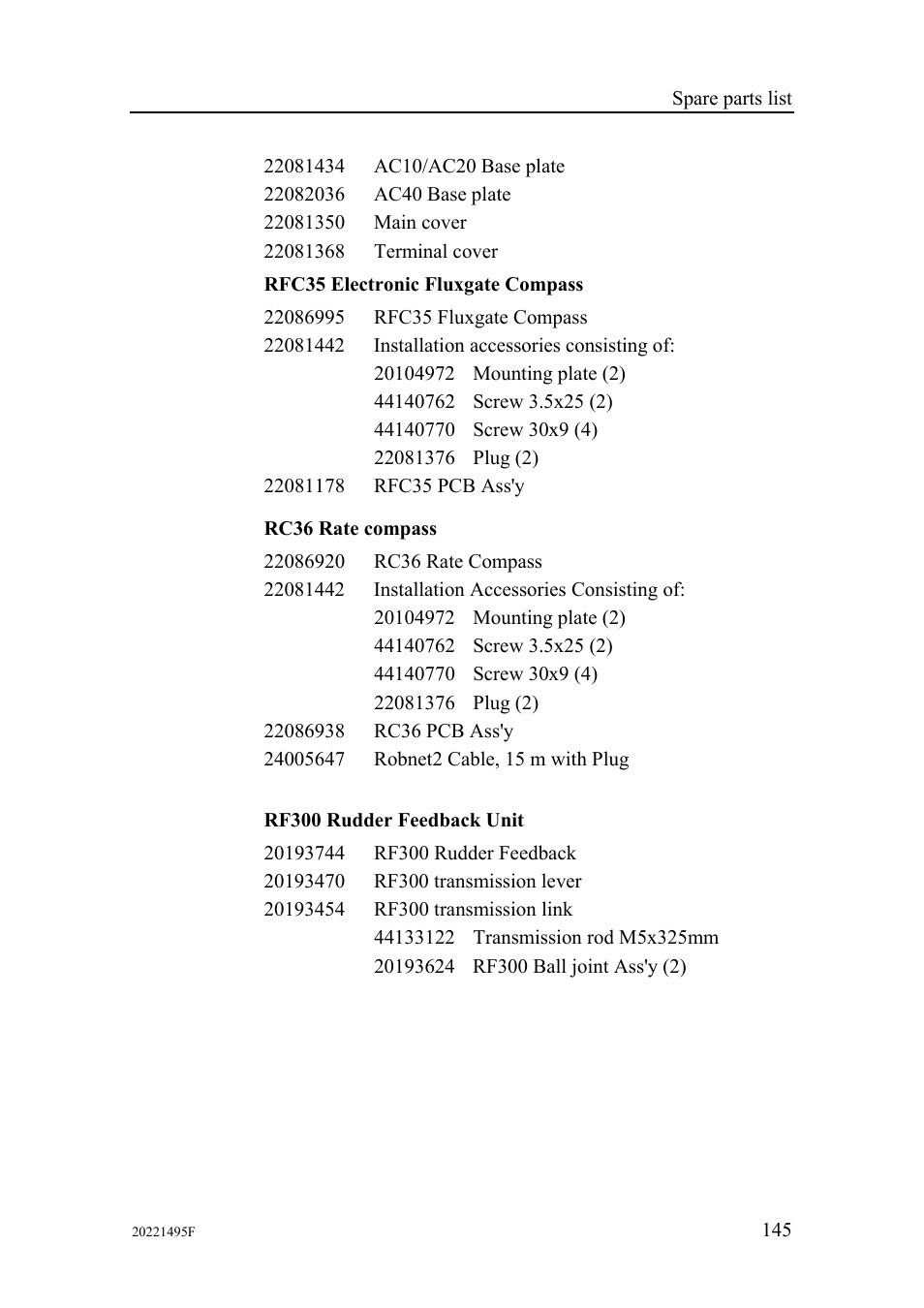 Simrad AP25 User Manual | Page 147 / 172