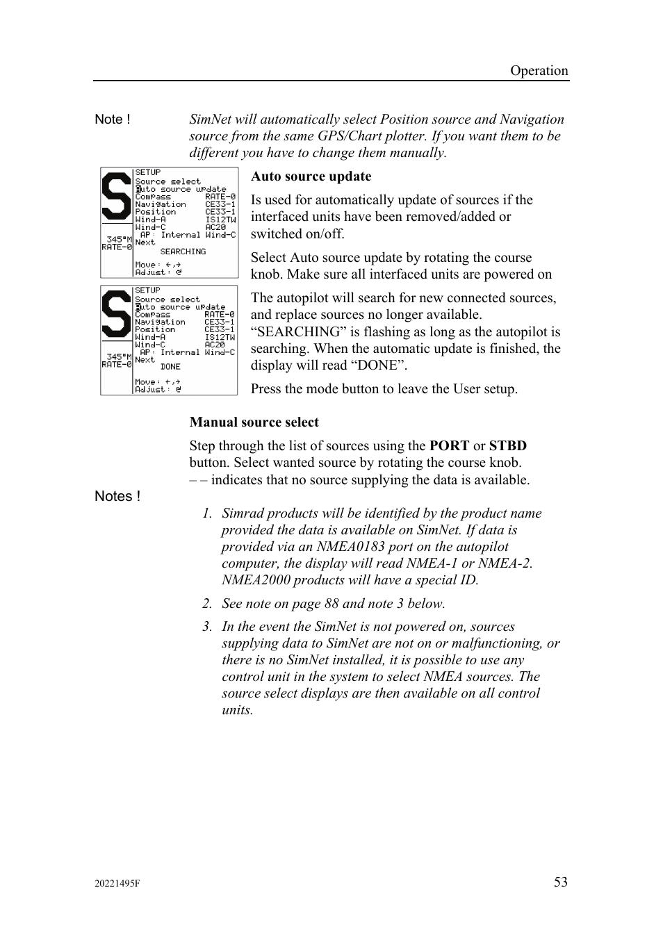 Simrad AP25 User Manual | Page 55 / 172
