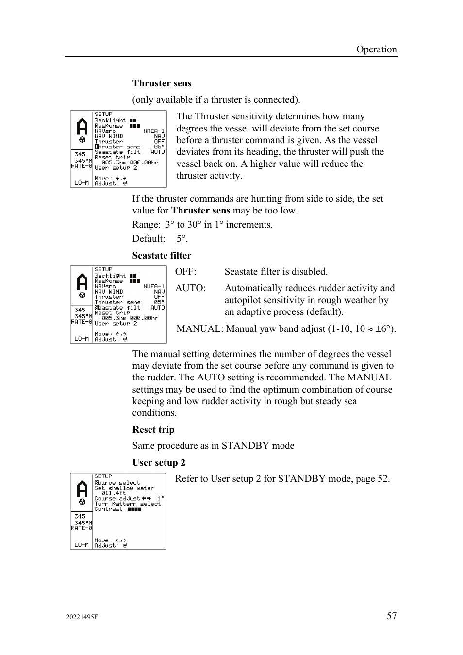Simrad AP25 User Manual | Page 59 / 172