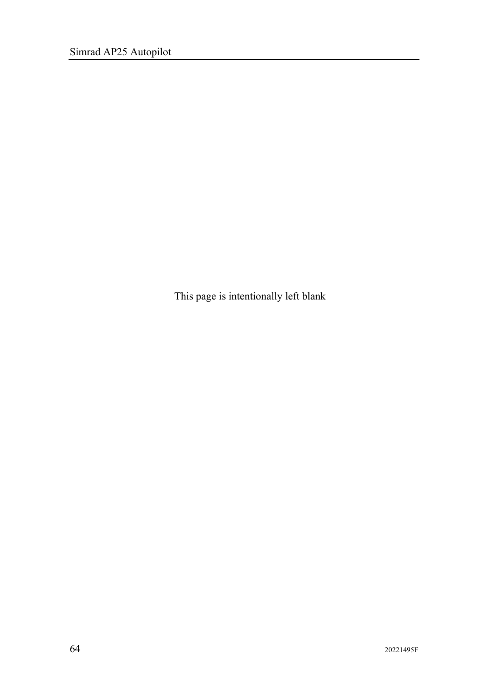 Simrad AP25 User Manual | Page 66 / 172