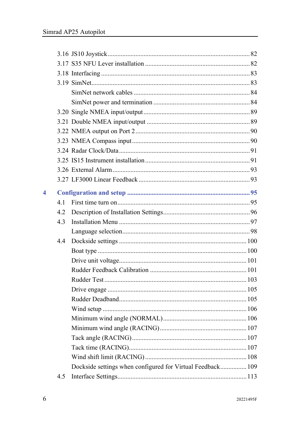 Simrad AP25 User Manual | Page 8 / 172