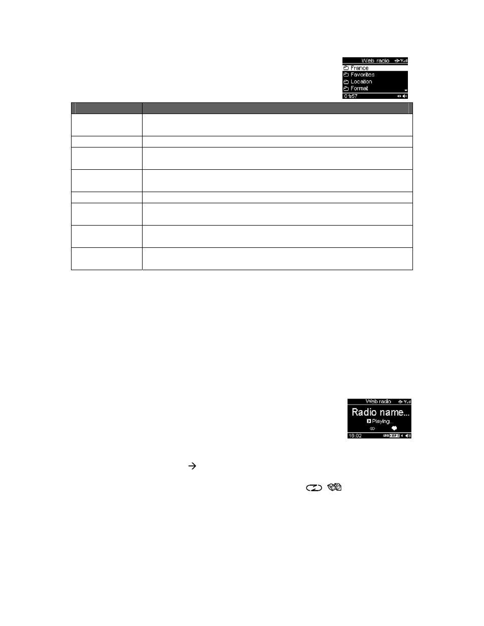 Listening to a web radio station | Scott WI-FI INTERNET/ETHERNET/FM PLL RADIO r x 400wl User Manual | Page 12 / 17
