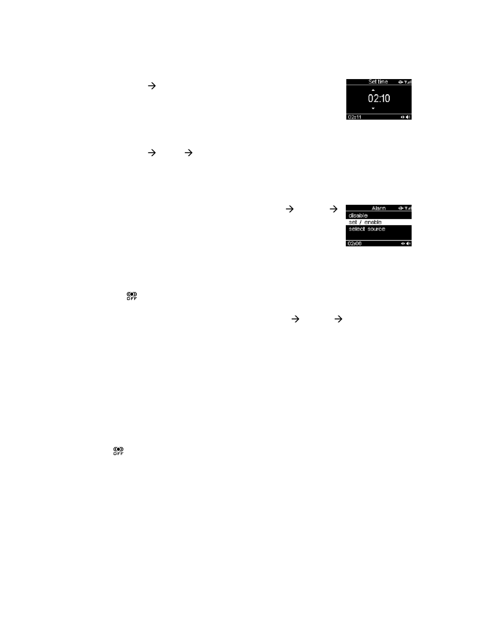 Snooze function | Scott WI-FI INTERNET/ETHERNET/FM PLL RADIO r x 400wl User Manual | Page 9 / 17