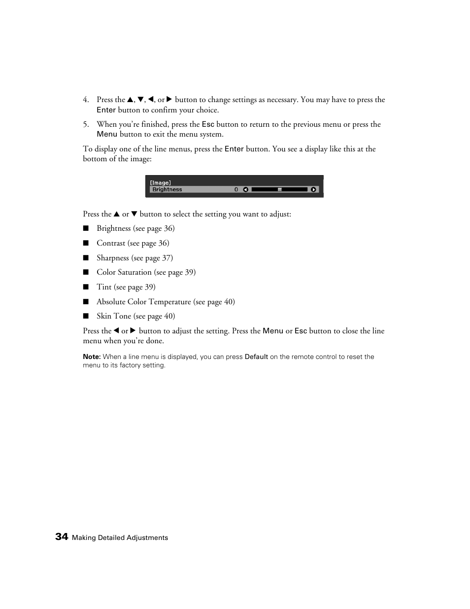 Seiko Group POWERLITE 7500 UB User Manual | Page 34 / 80