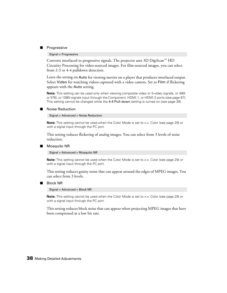 Seiko Group POWERLITE 7500 UB User Manual | Page 38 / 80