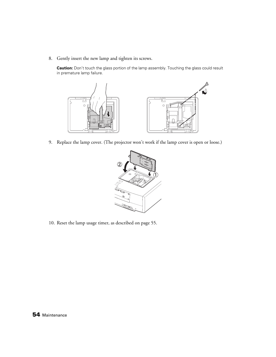 Seiko Group POWERLITE 7500 UB User Manual | Page 54 / 80