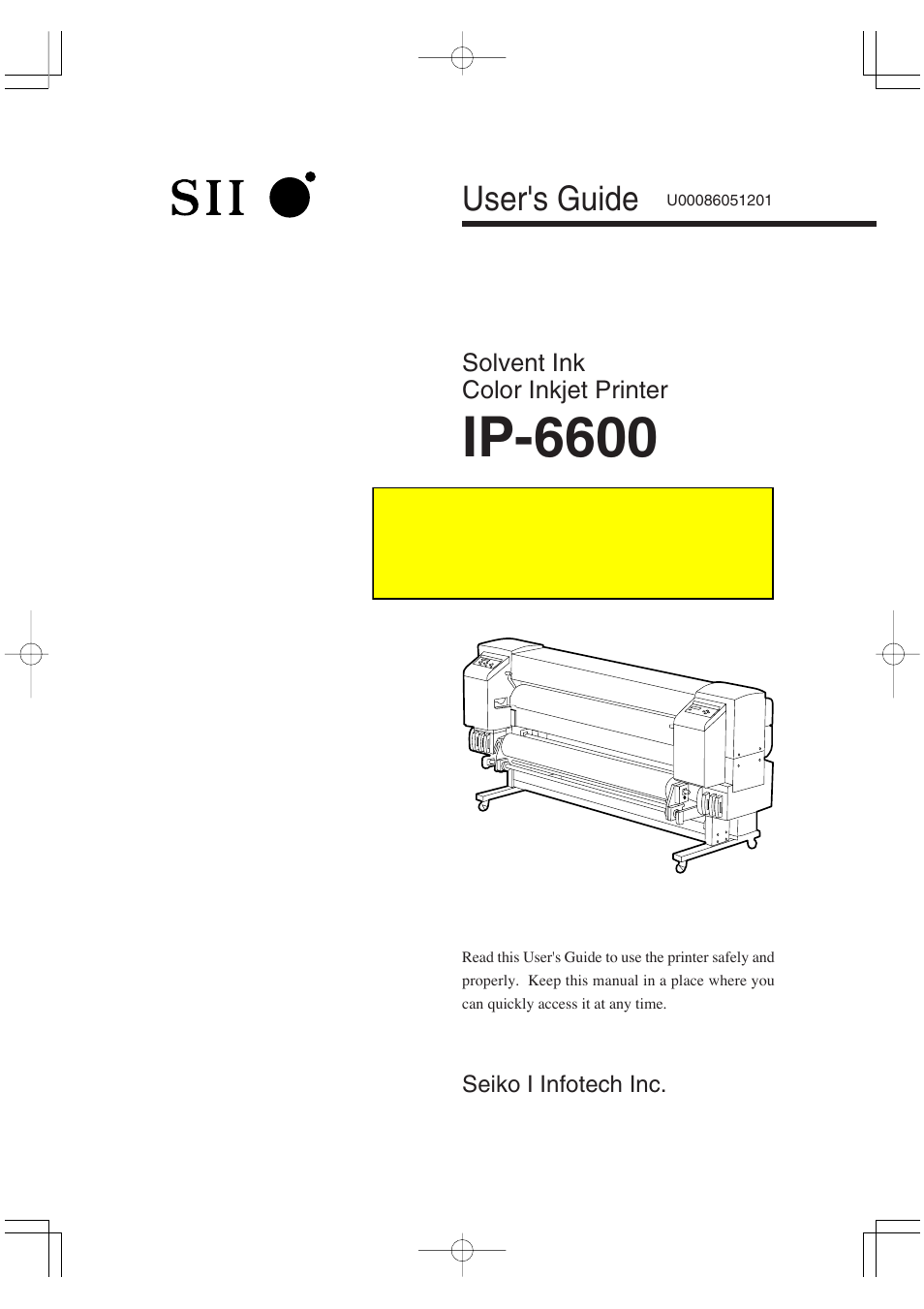 Seiko Group OC CS 6060 IP-6600 User Manual | 180 pages