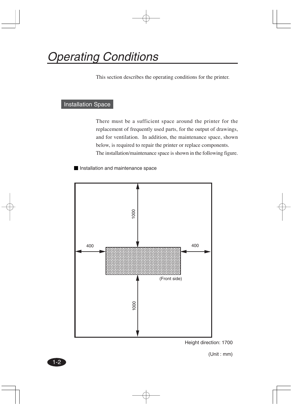 Operating conditions | Seiko Group OC CS 6060 IP-6600 User Manual | Page 22 / 180