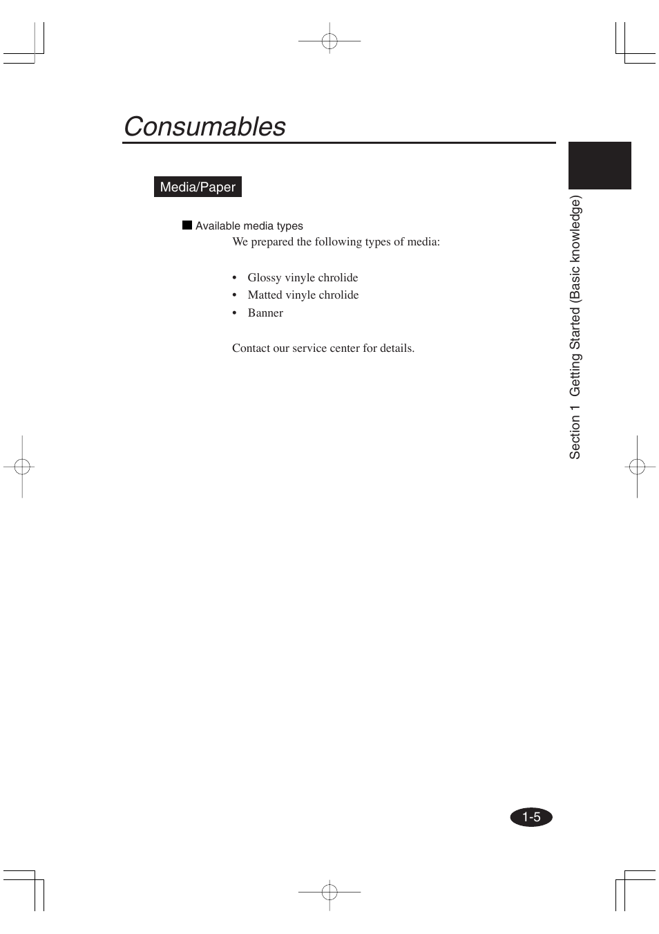 Consumables | Seiko Group OC CS 6060 IP-6600 User Manual | Page 25 / 180