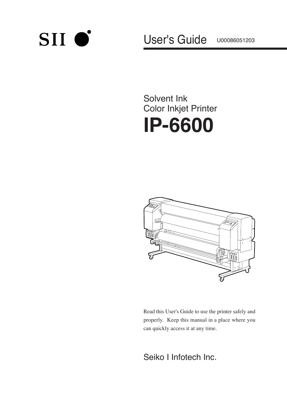 Seiko Group SII IP-6600 User Manual | 197 pages