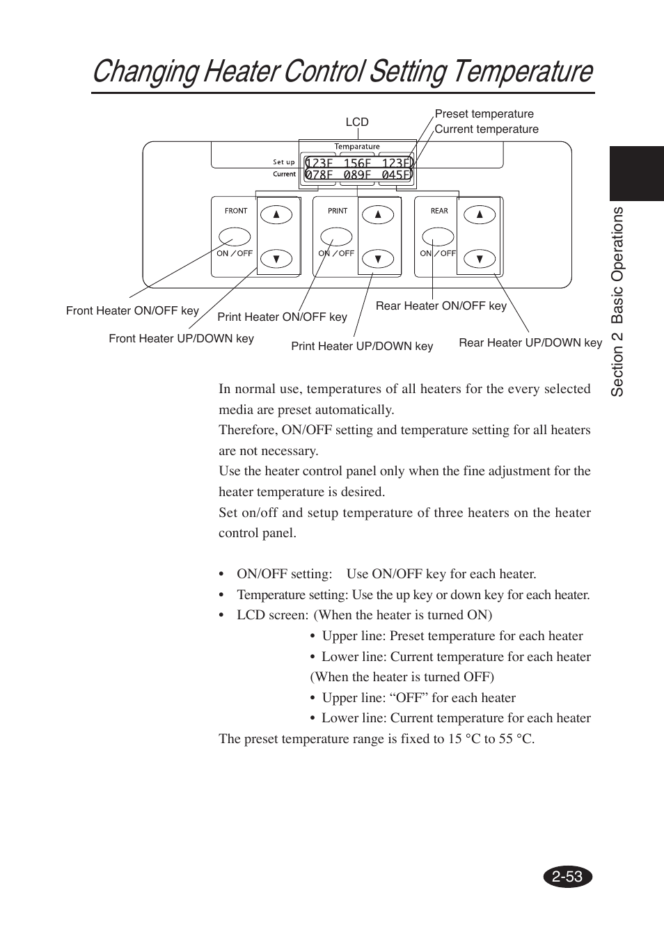 Changing heater control setting temperature | Seiko Group SII IP-6600 User Manual | Page 97 / 197
