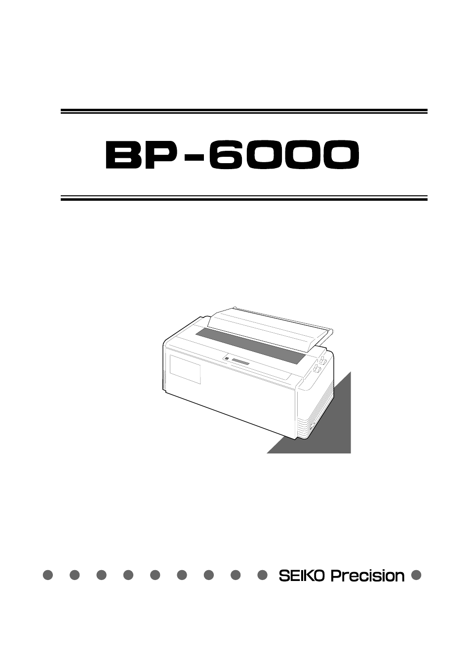 Seiko Group BP-6000 User Manual | 114 pages