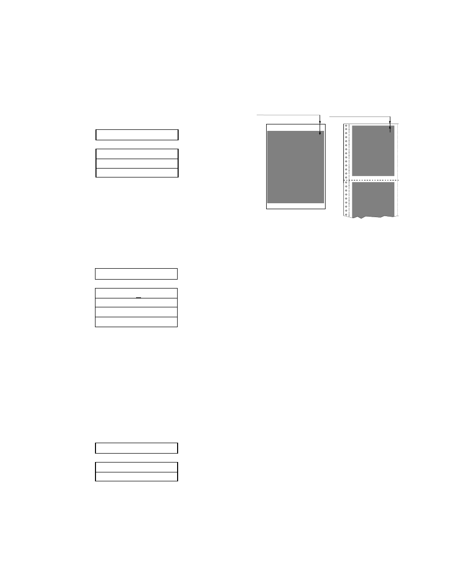 Setting top of form position, Paper width, Setting maximum print line length 5 | Setting maximum print line length | Seiko Group BP-6000 User Manual | Page 42 / 114