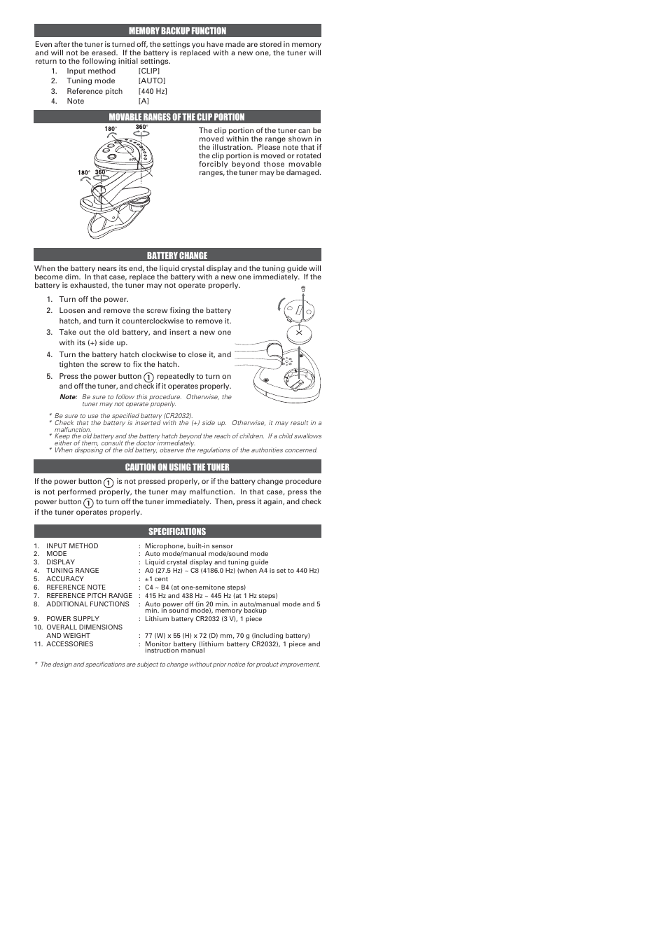 Seiko Group STX1 User Manual | Page 2 / 2