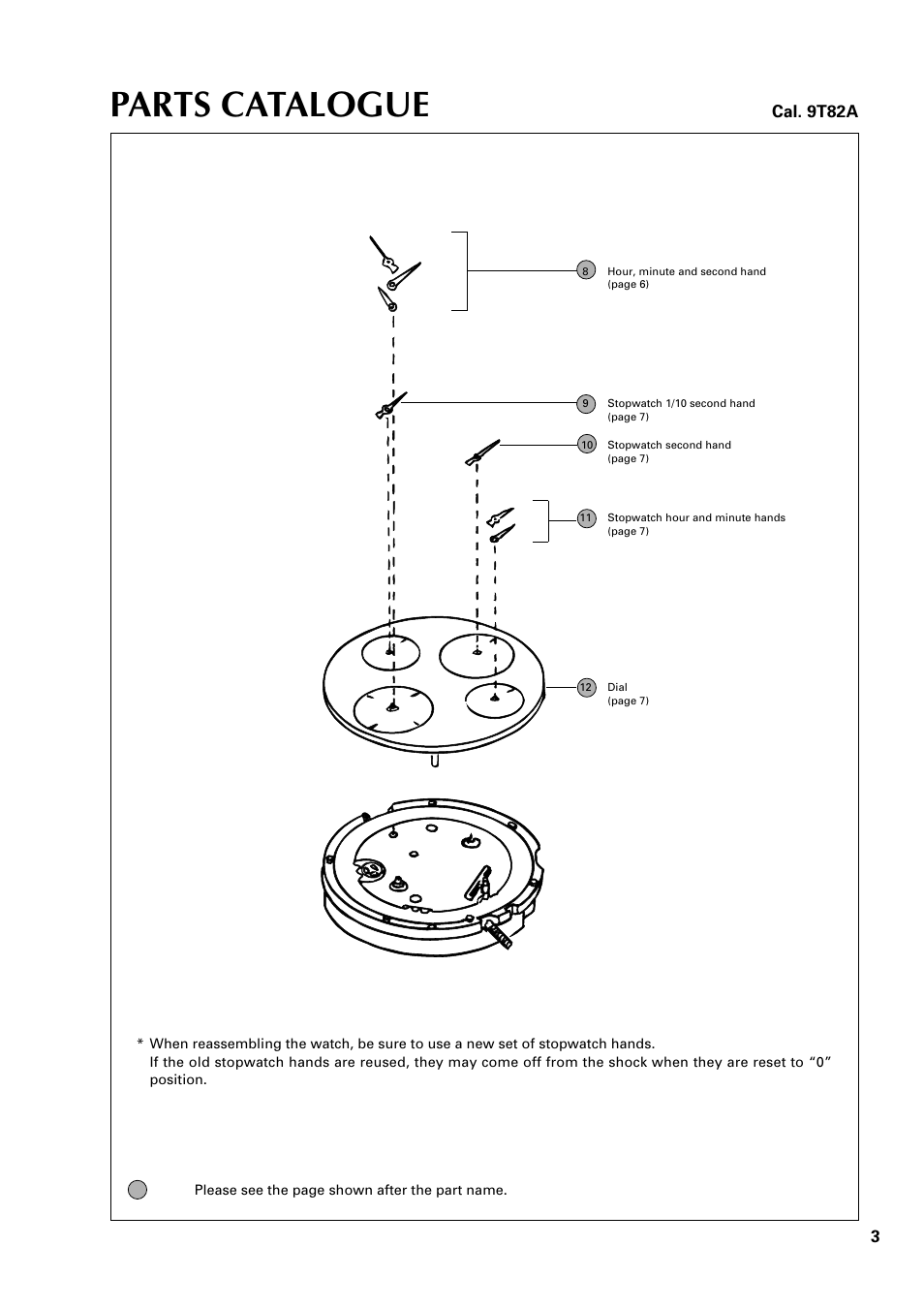 Parts catalogue | Seiko Group 9T82A User Manual | Page 3 / 8