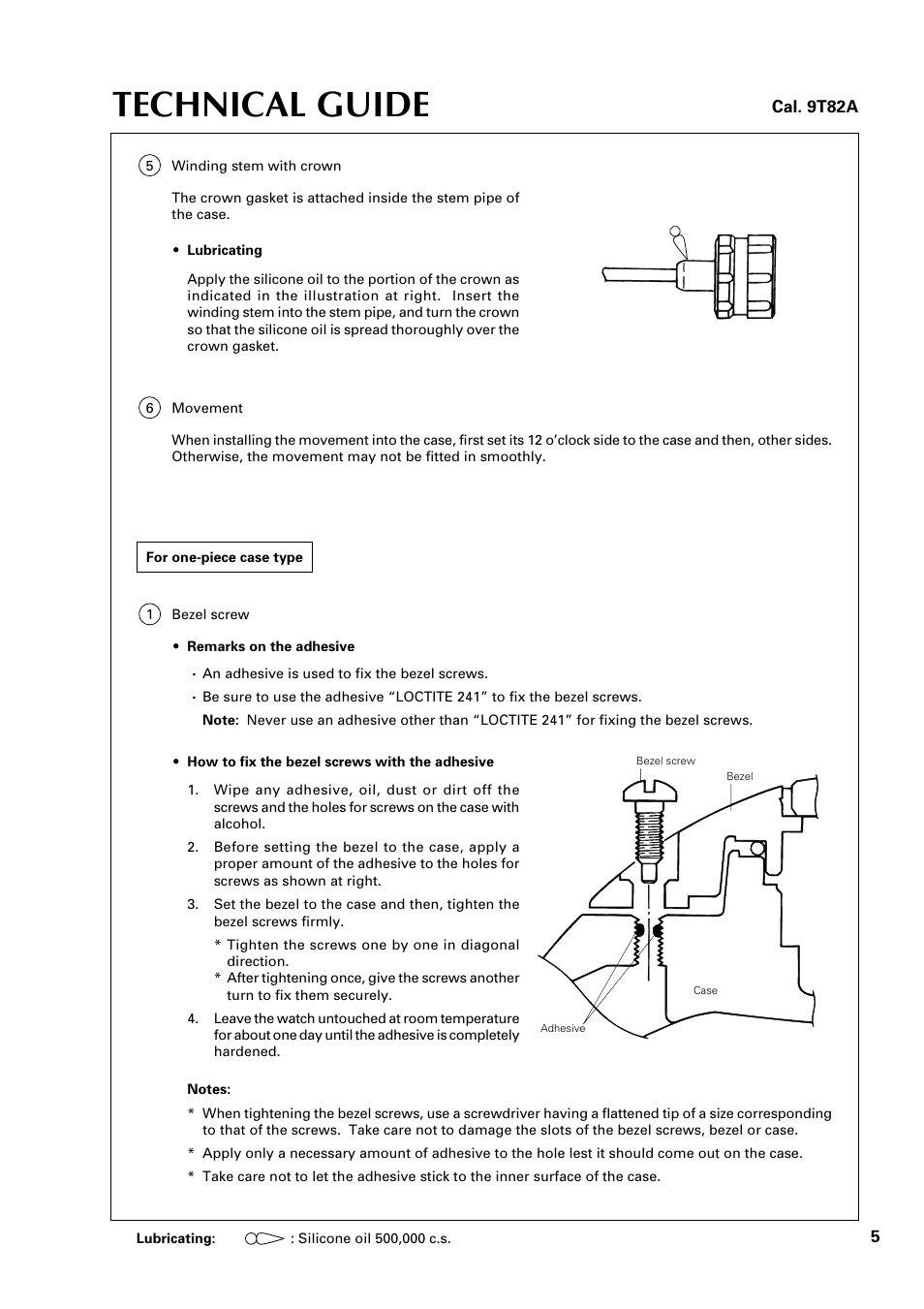 Technical guide | Seiko Group 9T82A User Manual | Page 5 / 8