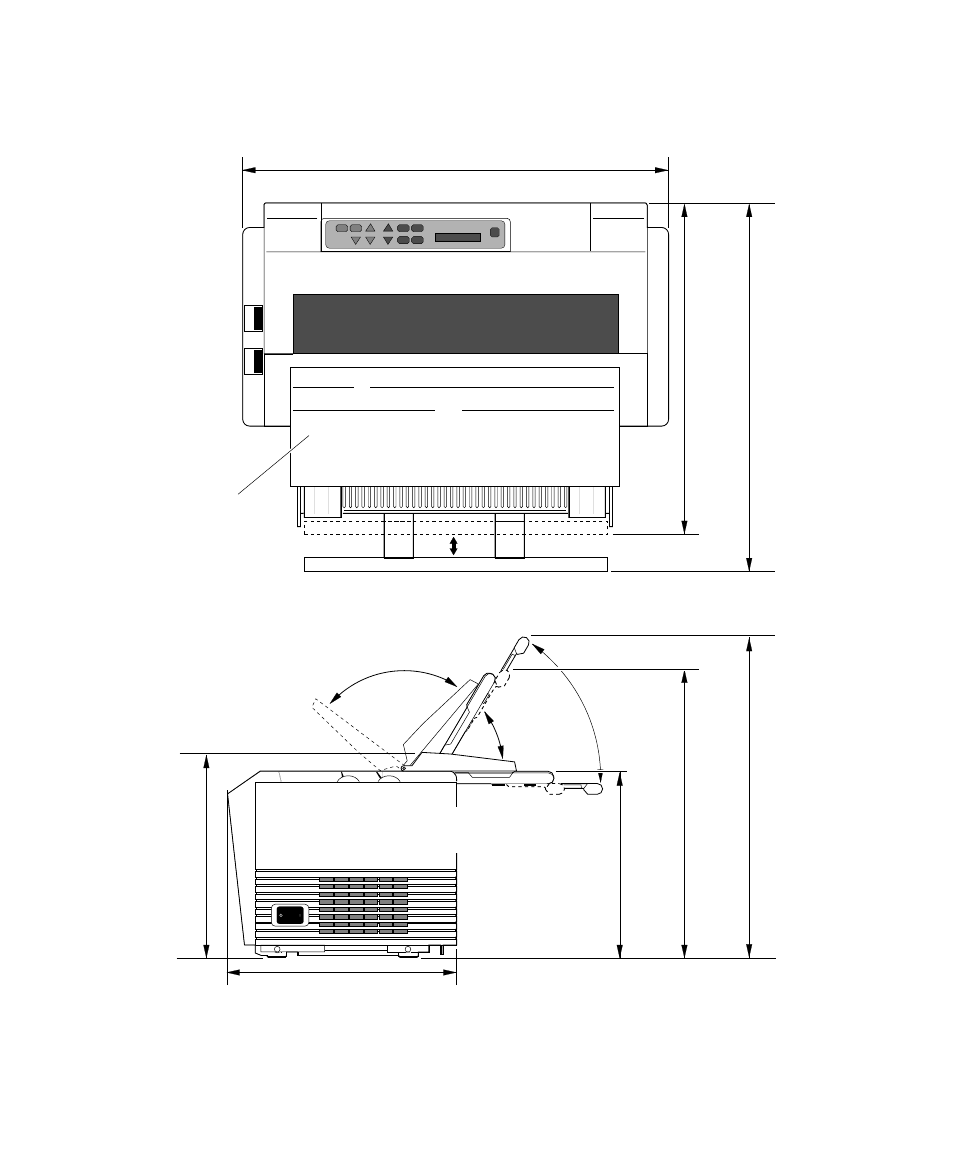 9❏ physical dimension(model b) | Seiko Group BP-9000 User Manual | Page 17 / 146