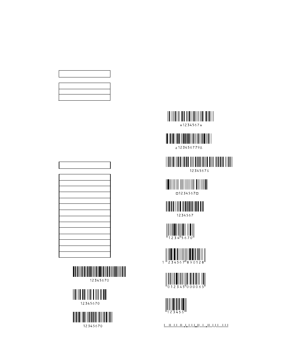 2 7 enable barcode print 2 2 8 barcode type 2, Bar code print enhancement, Enable bar code print and enlarged character | Bar code type | Seiko Group BP-9000 User Manual | Page 50 / 146