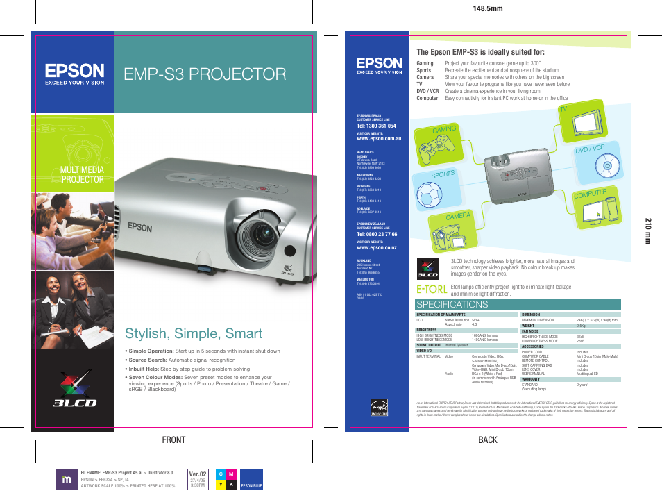 Seiko Group EMP-S3 User Manual | 2 pages