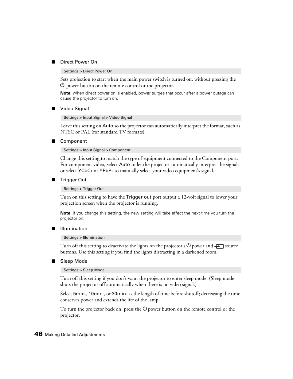Seiko Group POWERLITE 8345 User Manual | Page 46 / 76