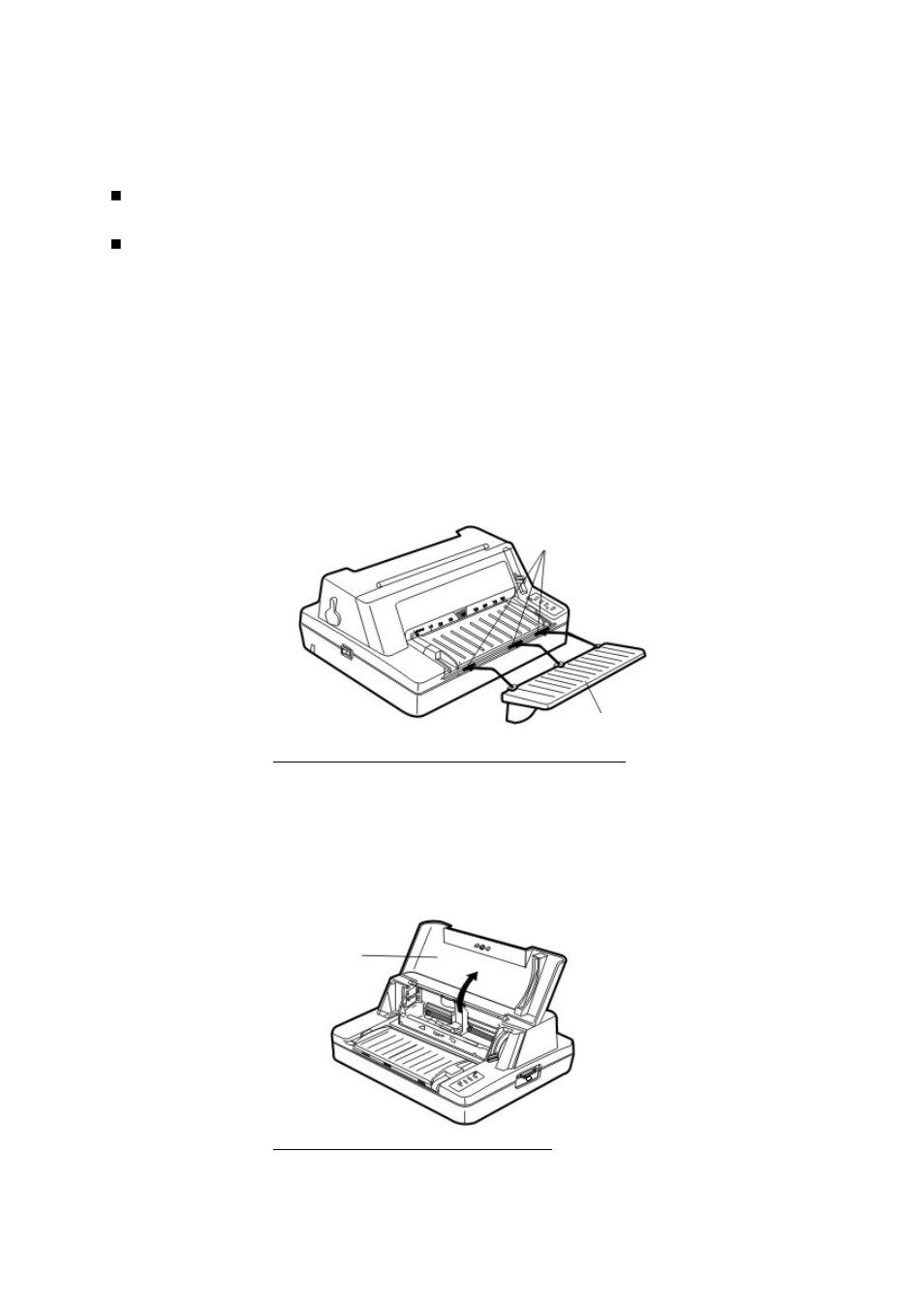 Lnstallation, Lnstalling the front tabie extension tray, Lnstalling and replecing the ribbon cassette | Installation, Installing the front table extension tray, Installing and replacing the ribbon cassette | Seiko Group PRECISION FB 380 User Manual | Page 10 / 50