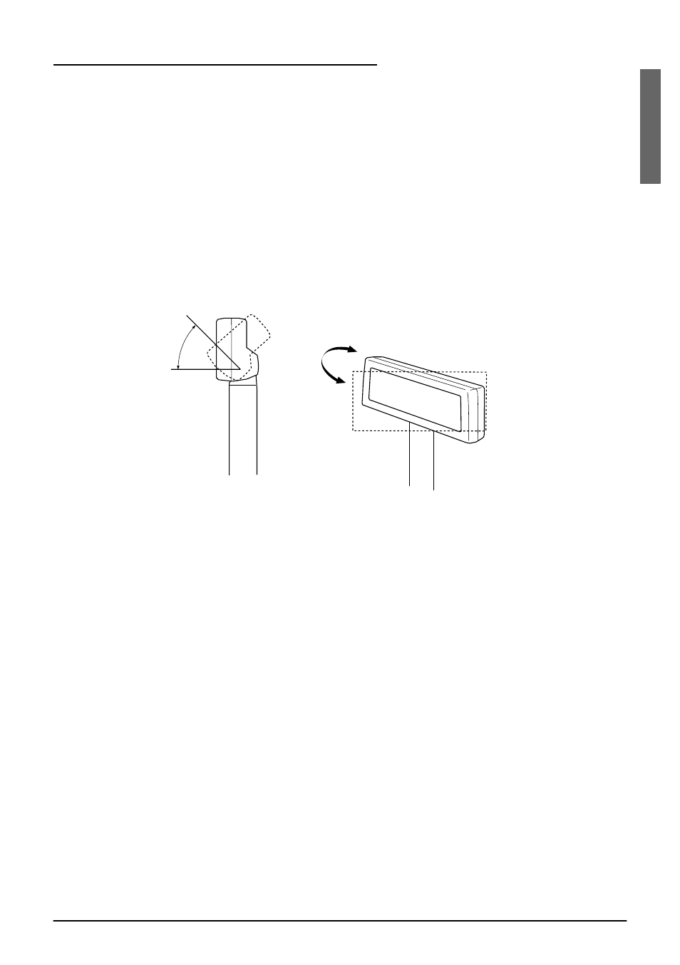 Turning and tilting the dm-d5 0 0, Engli s h | Seiko Group 201 User Manual | Page 37 / 42