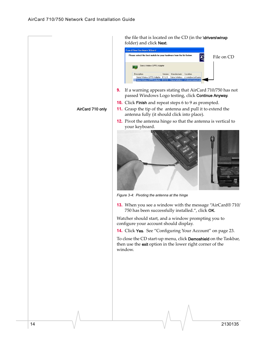 Sierra Wireless AirCard 710 User Manual | Page 22 / 54