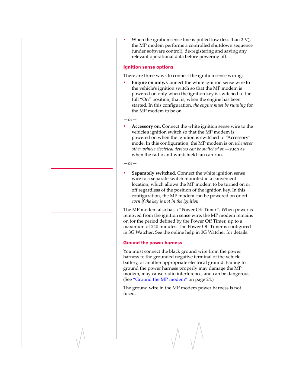 Ground the power harness | Sierra Wireless MP 875 User Manual | Page 28 / 68