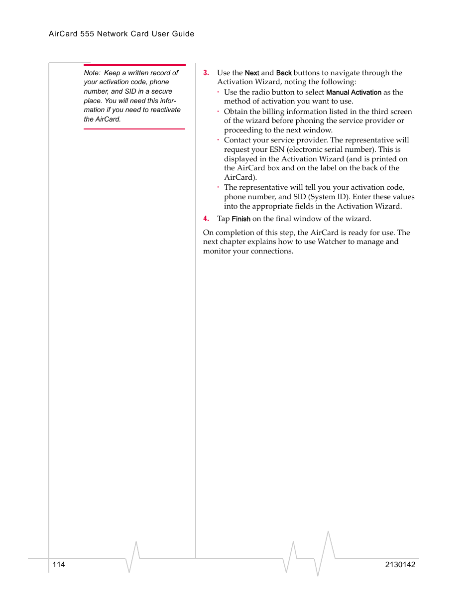 Sierra Wireless AirCard 555 User Manual | Page 116 / 192