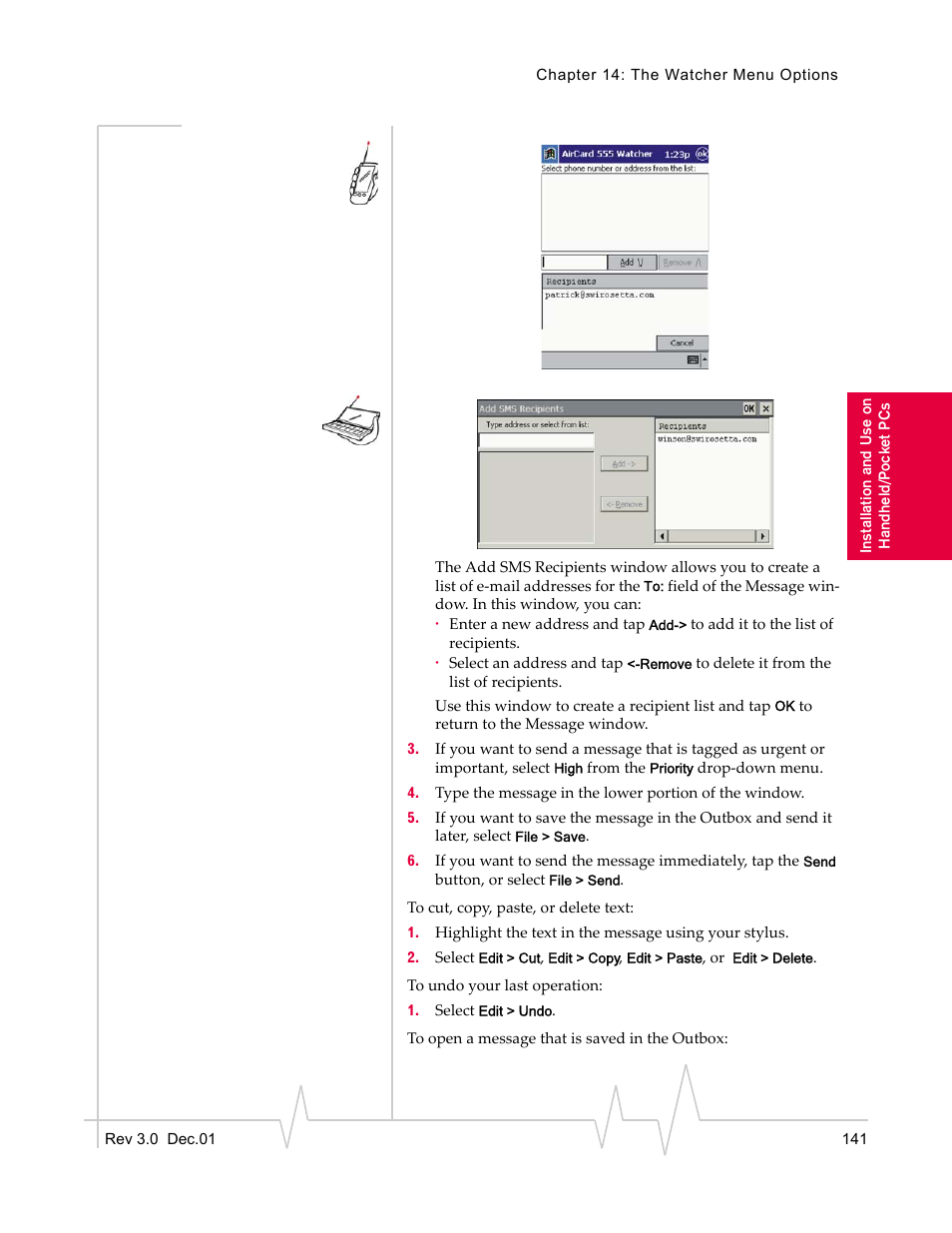 Sierra Wireless AirCard 555 User Manual | Page 143 / 192