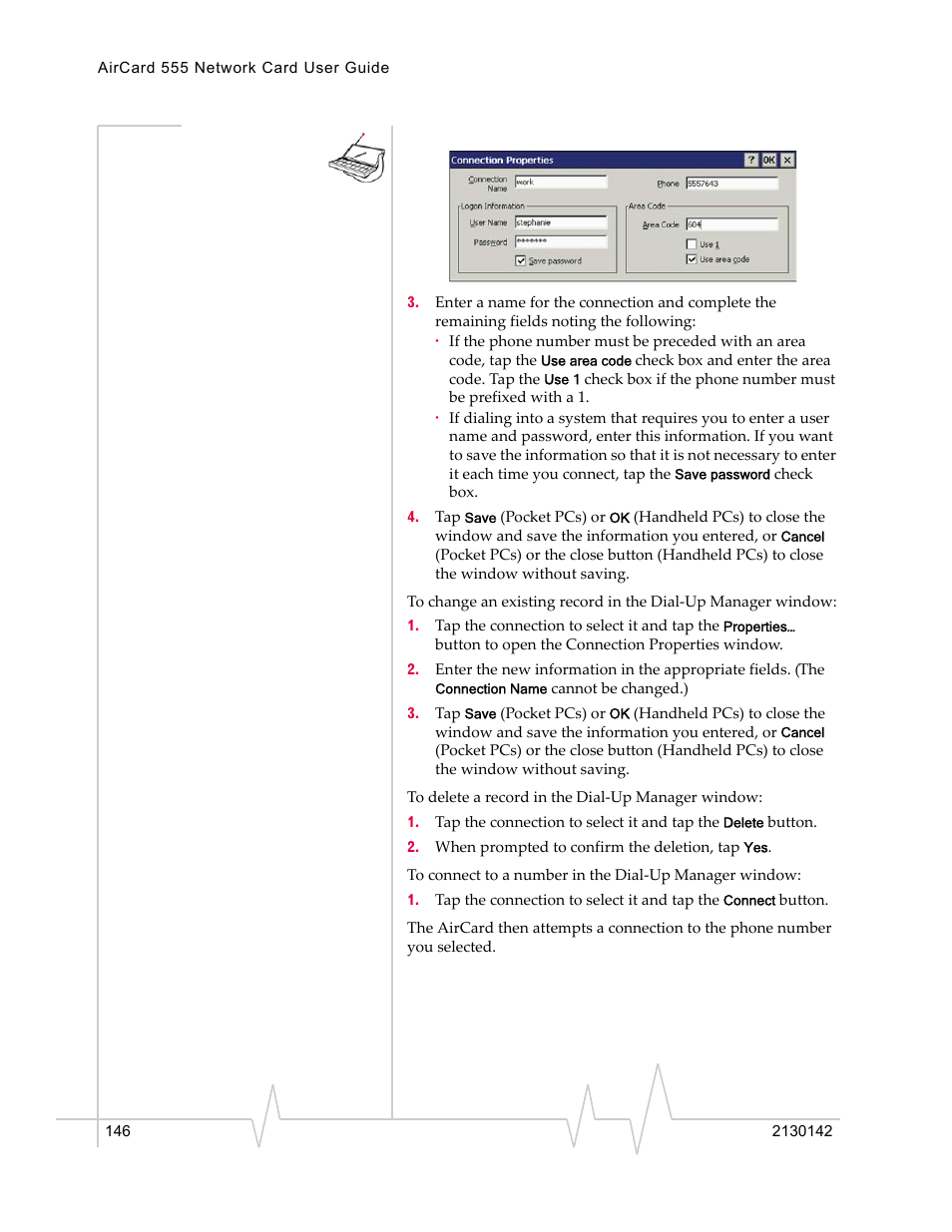 Sierra Wireless AirCard 555 User Manual | Page 148 / 192